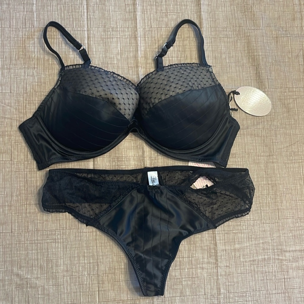 Black Bra with matching panty